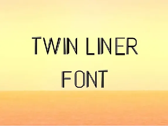 Twin Liner Display font